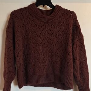 Old Navy Women's Maroon Knit Sweater